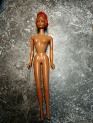 Vintage 1966 Mattel Barbie Doll African American Twist/turn Black Eyelashes