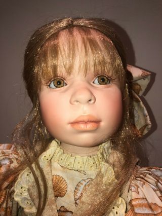 Rare Pamela Erff Porcelain And Cloth 25 " Doll Seashell Ltd 30/400 Master Piece