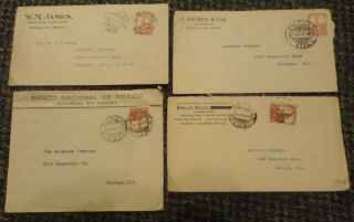1920s Mexico Business Covers To Aermotor Windmills Chicago Illinois