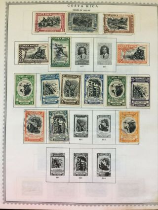 Tcstamps 65x Pages Old Costa Rica Islands Postage Stamps 240