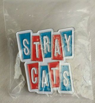 Stray Cats 40 Design Logo Brian Setzer Rockabilly Lapel Pin Badge WoW 3