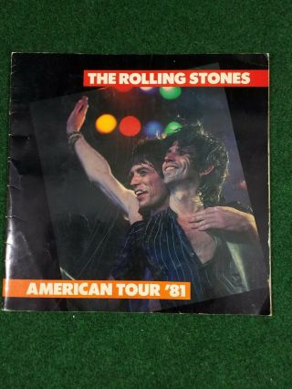 Rare 1981 The Rolling Stones American Tour Concert Program