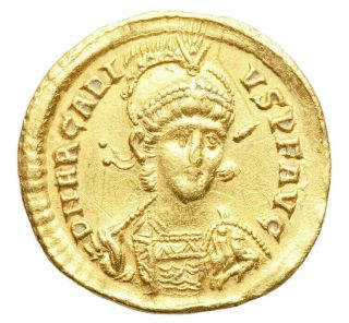 Arcadius,  Eastern Roman Empire (ad 383 - 408).  Av Solidus (20mm,  4.  45 Gm,  6h).  Vf,