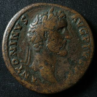 Antoninus Pius Sestertius 139 Pax Rome Ric 547 Sesterce Antonin Le Pieux