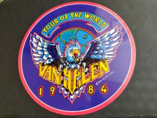 Vintage 1980s Van Halen Tour Of The World 5 " Decal Sticker