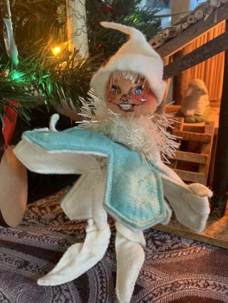 Vintage Annalee 1955 Christmas Jack Frost Snowflake Elf Rare