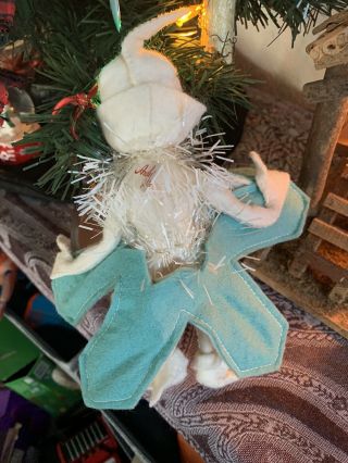 Vintage ANNALEE 1955 Christmas Jack Frost Snowflake Elf RARE 2