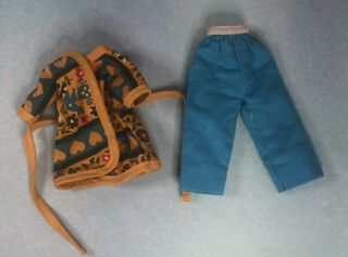 Vintage Betsy Mccall Sweet Dreams Gold Tunic Blue Pants Outfit