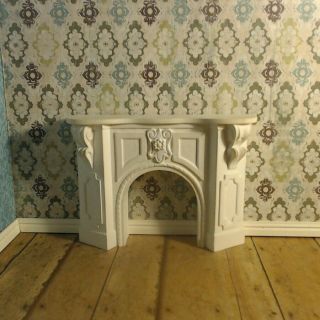 Vintage House Of Miniatures Dollhouse Furniture Fireplace 1090