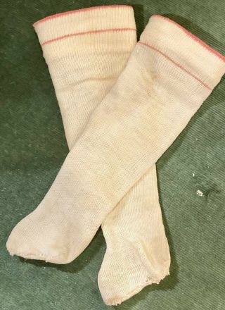 Antique Doll Stockings For French / German Bisque Doll Or Vintage Doll,  2” Foot