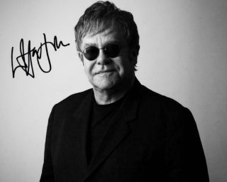 Reprint - Elton John Autographed Signed 8 X 10 Photo Poster Man Cave Rocket Man