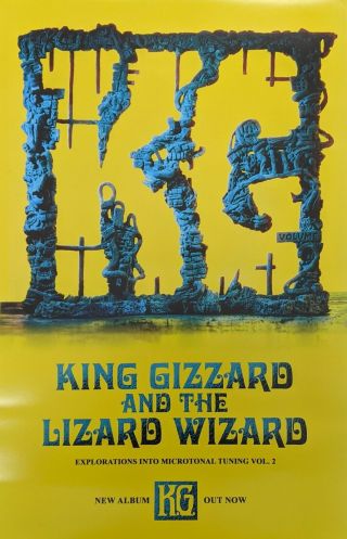 King Gizzard And The Lizard Wizard - Explorations Vol.  2 [promo Poster] 11 X 17