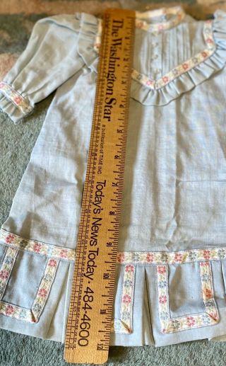 Gorgeous Antique Cotton Dress For French Or German Bisque Doll 3