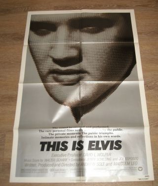 1981 This Is Elvis 1 Sheet Movie Poster Documentary