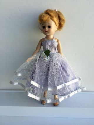 Vintage Vogue Jill Doll With Tagged Dress 10 Inch 1957 Hard Plastic