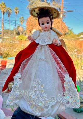 Vintage Madame Alexander Brunette Glorious Angel Tree Topper Doll Christmas