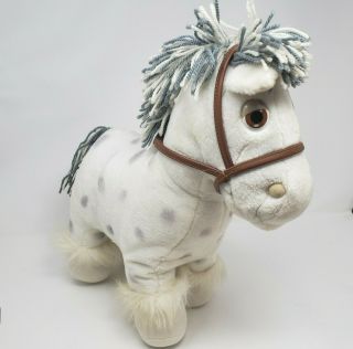 Vintage 1984 Cabbage Patch Kids Horse Pony Cpk Coleco Stuffed Animal Plush Grey