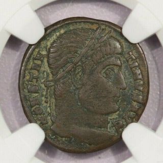 307 - 337 Ad Roman Empire Constantine I Ae3 Bi Nummus Constantinople Ngc Vf B - 10