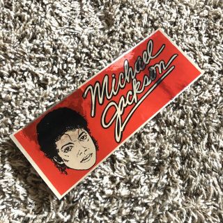 Vintage 1980s Michael Jackson Thriller Reflective Bumper Sticker Decal Pop Rock