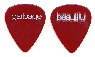 Garbage Shirley Manson Clear Red Guitar Pick - 2001 Garbage Tour