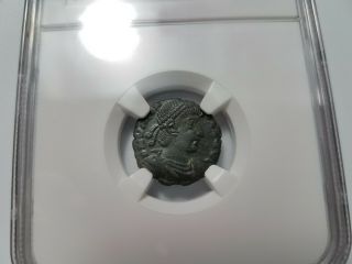 Valens Eastern Roman Empire BI AE3 Nummus NGC Ch XF Ancient Rome Victory Coin 3