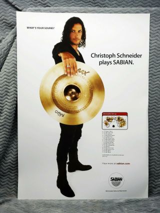Rammstein Christoph Schneider Sabian Promo Poster