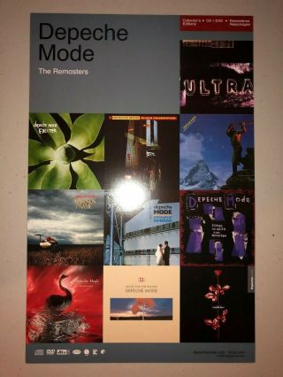 Depeche Mode The Remasters Rare Promo Lithograph Poster Dave Gahan Martin Gore