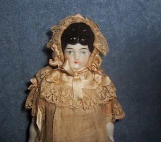 Antique Vintage German Porcelain China Head Doll House Dollhouse Doll