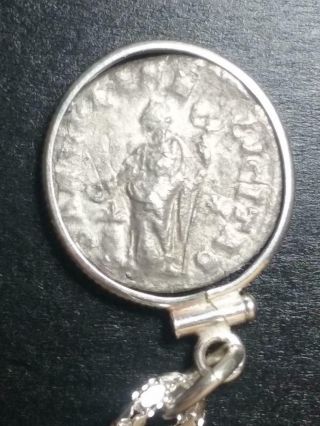Julia Maesa AR Silver Denarius Authentic Ancient Roman Coin Sterling Necklace 3