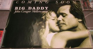 JOHN COUGAR MELLENCAMP Big Daddy,  Mercury promo poster,  1989,  18x26,  EX 2