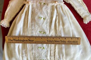 Gorgeous Vintage Cotton Dress For French / German Bisque Doll Or Vintage Doll 3
