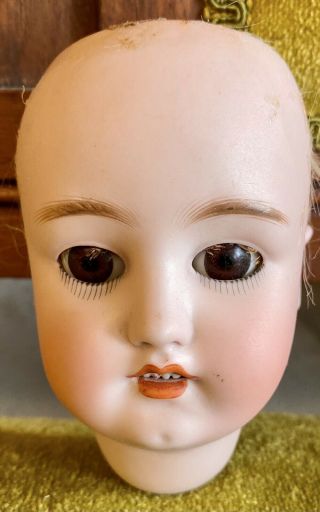 Antique German Bisque Simon Halbig 9” Circumference Doll Head Fixer Upper