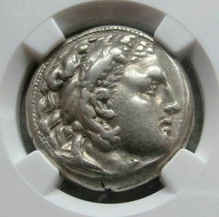 336 - 323 Bc Silver Macedon Tetradrachm Ngc Choice Very Fine Alexander Iii 5/5