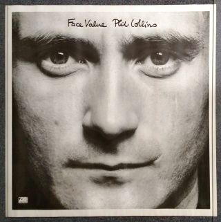 Phil Collins Face Value 1981 Promo Poster Genesis