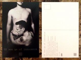 U2 Songs Of Innocence Ltd Ed Discontinued Rare Postcard,  Rock Pop Stickers