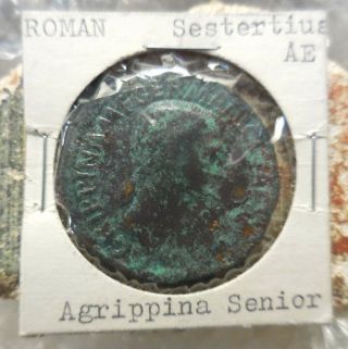 Heavy 28 g Sestertius Agrippina,  