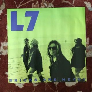 L7 Bricks Are Heavy Rare Promotional Poster