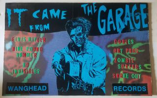 It Came From The Garage Lp Artwork Poster Gories,  Nine Pound Hammer Detroit 1987