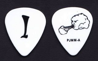 Pearl Jam Mike Mccready White/black Letter I Guitar Pick - 2013 Tour