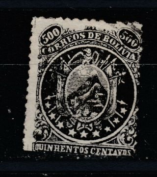Bolivia 1867 500c Black,  (6 - 163) ^