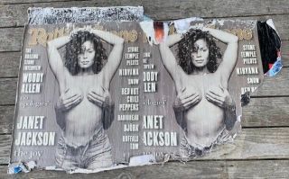Collectible Janet Jackson Rolling Stone Poster One Of A Kind Rare
