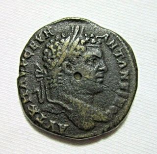 Thrace,  Serdica.  Ae 31,  Caracalla,  197 - 217 Ad.  Tyche Standing Reverse.