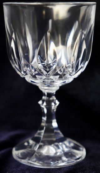Vintage Retro Crystal Wine Glass Ambassador By Royal Crystal Rock