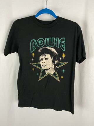 David Bowie Size Medium Black Graphic T - Shirt