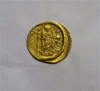 Justinian I Byzantine Empire Gold Solidus Constantinople XF (519 - 527 AD) 2