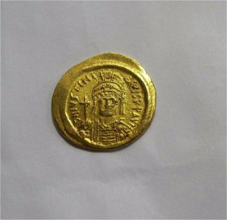 Justinian I Byzantine Empire Gold Solidus Constantinople XF (519 - 527 AD) 3