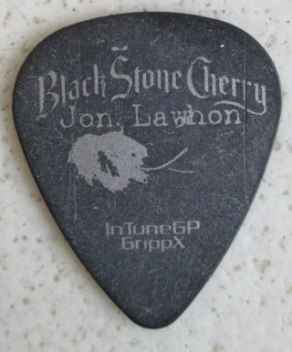 Intunegp Grippx Black Stone Cheery Jon Lawhon Black Guitar Pick 053