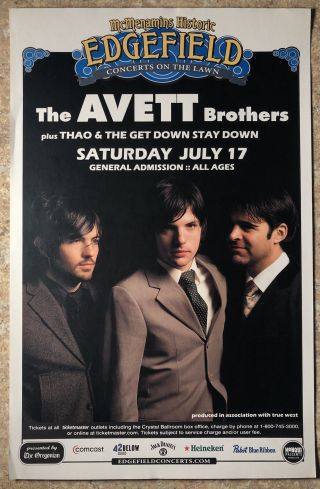 The Avett Brothers Concert Poster Flyer (3) 11x17
