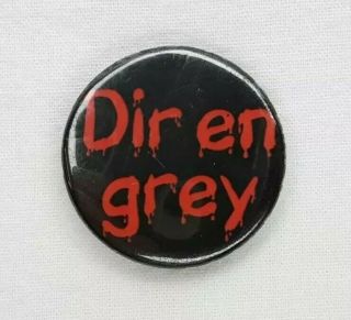 Dir En Grey Button Pin Red And Black Pinback