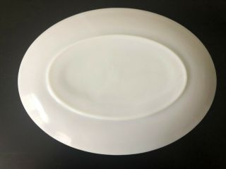 Vintage Fire King Anchor Hocking White Milk Glass Oval Serving Platter Tray 3
